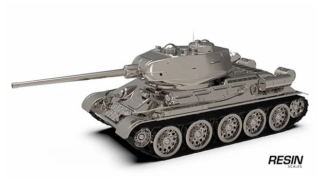 T-34-85 Soviet medium tank 1:35 scale resin kit